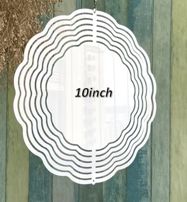 Sublimation Wind Spinner metal wind bell 10 inch double side transfer Aluminum Ornament blank DIY Christmas Decoration gift DH948
Sublimation Wind Spinner metal wind bell 10 inch double side transfer Aluminum Ornament blank DIY Christmas Decoration gift DH948