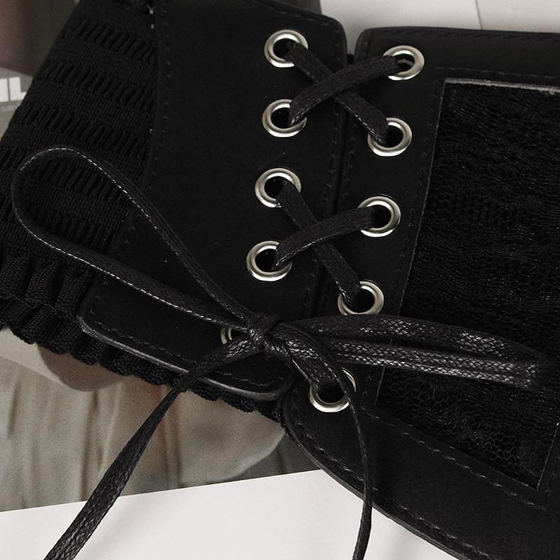 Belts Elastic Corset Waist Belt For Women Dresses Wide Sculpting Girdle Lace Push Up Drop, Black
Belts Elastic Corset Waist Belt For Women Dresses Wide Sculpting Girdle Lace Push Up Drop, Black