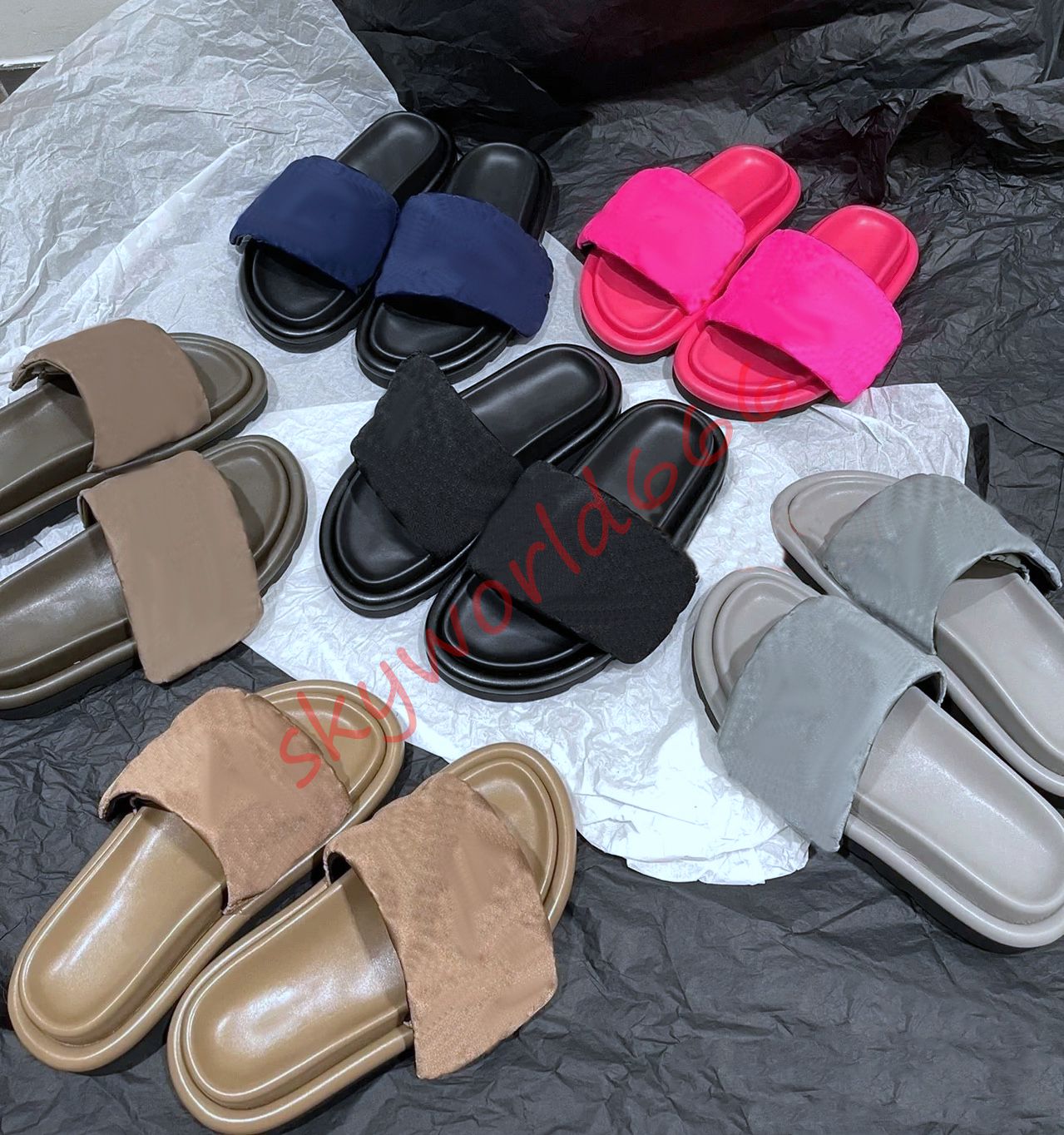 Designer Pool Pillow Comfort Sandals Velcro Slippers Mule Fashion Show New Slipper Lady Nylon Shoes Strap Men Leather Sandal Sunset Flat Rubber Outsole Slides, 10
Designer Pool Pillow Comfort Sandals Velcro Slippers Mule Fashion Show New Slipper Lady Nylon Shoes Strap Men Leather Sandal Sunset Flat Rubber Outsole Slides, 10