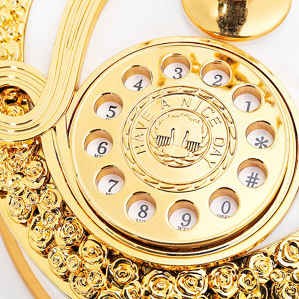 Retro dial telephone landline music box decoration home living room cafe bar decoration creative