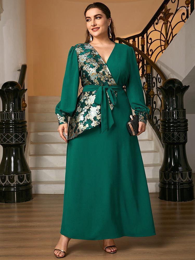 Plus Size Dresses Clearance Price Women Large Maxi Dress 2022 Spring Chic Elegant Green Long Sleeve Evening Party Turkey ClothingPlus Meli22
Plus Size Dresses Clearance Price Women Large Maxi Dress 2022 Spring Chic Elegant Green Long Sleeve Evening Party Turkey ClothingPlus Meli22