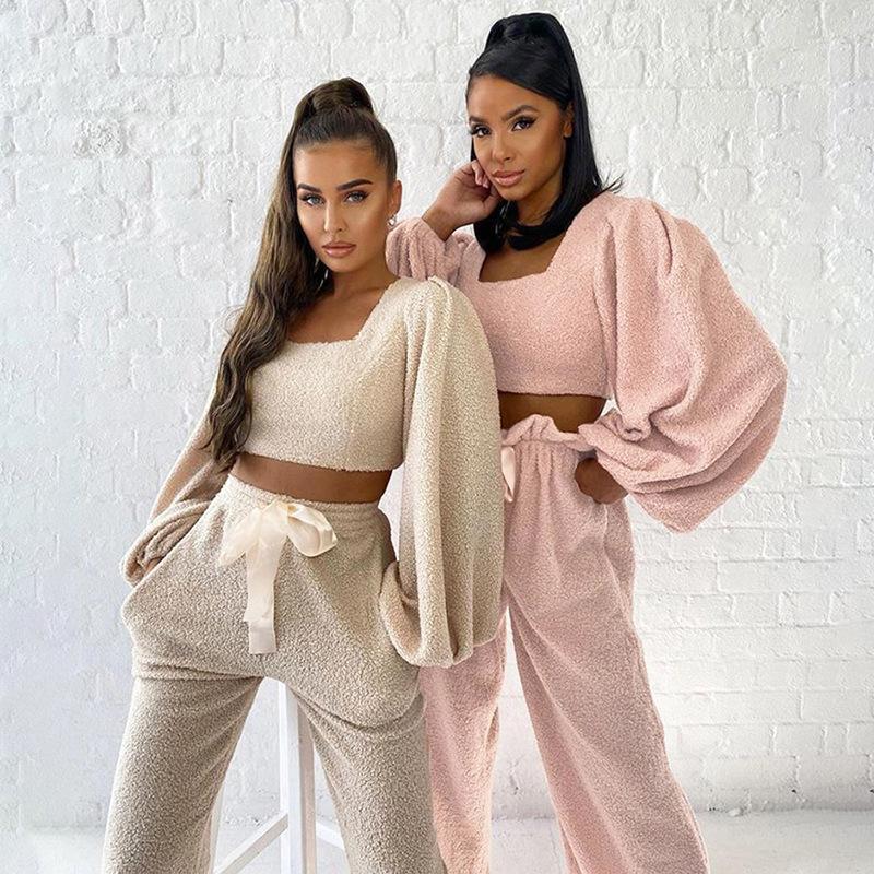 Women' Hoodies & Sweatshirts Casual Soft 2 Piece Set Women Square Collar Lanter Sleeve Crop Top And Bandage Bow High Waist Pants Trousers L, Beige
Women' Hoodies & Sweatshirts Casual Soft 2 Piece Set Women Square Collar Lanter Sleeve Crop Top And Bandage Bow High Waist Pants Trousers L, Beige