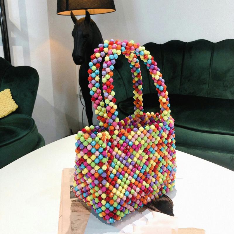 Evening Bags Spring/summer 2022 Korea Holiday Dinner Pearl Bag Handmade Beaded Acrylic Color Woven HandbagEvening, Colorful
Evening Bags Spring/summer 2022 Korea Holiday Dinner Pearl Bag Handmade Beaded Acrylic Color Woven HandbagEvening, Colorful