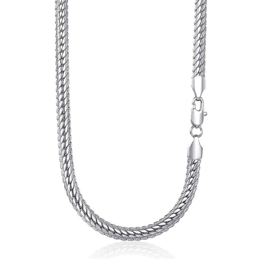 6mm Womens Mens Necklace Chain Hammered Close Rombo Link Curb Cuban White Gold Filled GF Fashion Jewelry Accessories DGN337 Chains279a
6mm Womens Mens Necklace Chain Hammered Close Rombo Link Curb Cuban White Gold Filled GF Fashion Jewelry Accessories DGN337 Chains279a