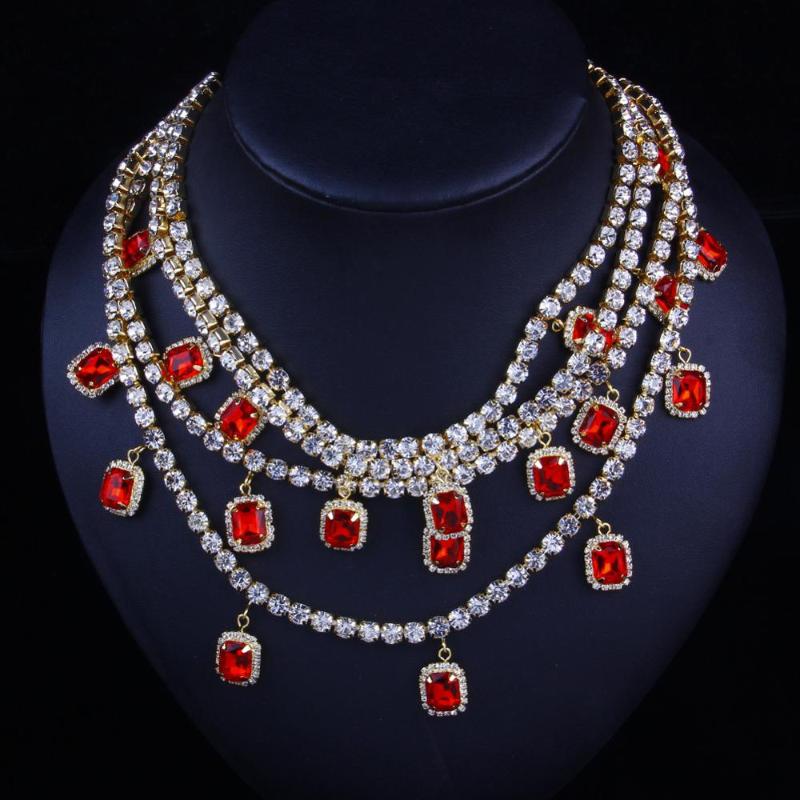 Chains Stonefans Crystal Big Red Pendant Gold Link Chain Necklace For Women HipHop Rhinestone Multi Layer Choker Necklaces Jewelry Gift
Chains Stonefans Crystal Big Red Pendant Gold Link Chain Necklace For Women HipHop Rhinestone Multi Layer Choker Necklaces Jewelry Gift