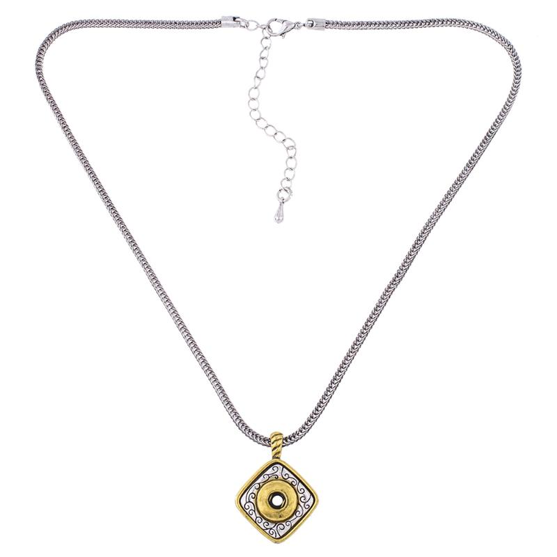 Pendant Necklaces SBC1505045 12mm Snap Button Necklace For Women Antique Pattern Design Holder Fashion Jewelry
Pendant Necklaces SBC1505045 12mm Snap Button Necklace For Women Antique Pattern Design Holder Fashion Jewelry
