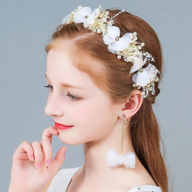 Hair Clips & Barrettes Headdress Manual Immortal Flowers All Over Sky Star Dragonfly Hoop Wreath Wedding Accessories Of Marriage H017Hair