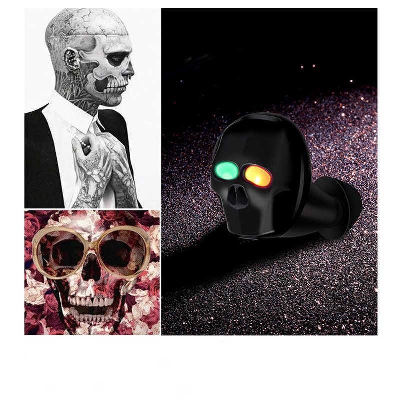 Bluetooth Skull Cell Phone Earphones sk20 Sports Running Music Wireless Headphones Earplugs