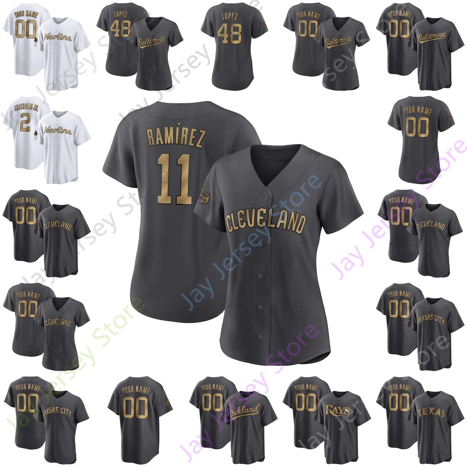 2022 All-Star Jersey Gimenez Ramirez Clase Seager Martin Perez Benintendi Rodriguez Shane McClanahan Paul Blackburn Lopez Jazz Chisholm Jr. Cooper Sandy Alcantara, Bal fans grey
2022 All-Star Jersey Gimenez Ramirez Clase Seager Martin Perez Benintendi Rodriguez Shane McClanahan Paul Blackburn Lopez Jazz Chisholm Jr. Cooper Sandy Alcantara, Bal fans grey