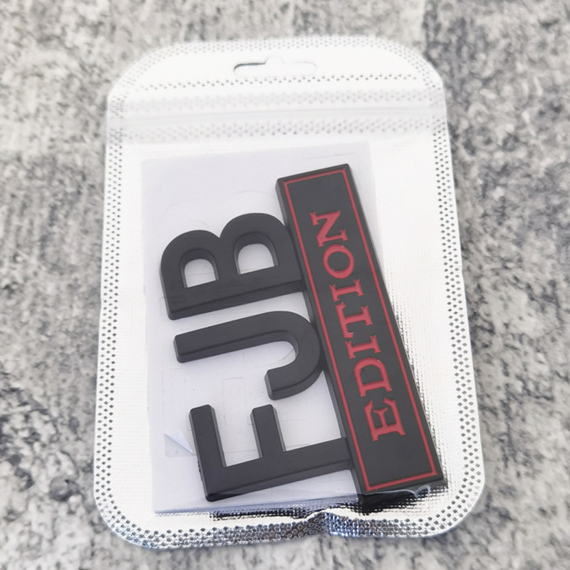 3D Metal Alphabet Fender Car Sticker Plating letters Badge "Edition "Logo Emblem Automobiles Exterior Decor