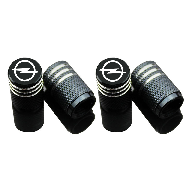 4Pcs Car Parts Tires Valves Caps For Opel Opc Astra Insignia Corsa Mokka Vectra 3D Metal Tyre Stem Air Cap Accessories