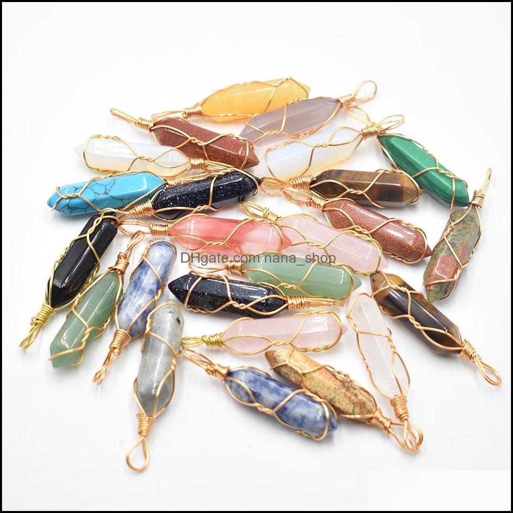 Charms Handmade Iron Wire Natural Stone Mixed Hexagonal Healing Reiki Point Pendants For Jewelry Making Drop Delivery Nanashop Dhhns
Charms Handmade Iron Wire Natural Stone Mixed Hexagonal Healing Reiki Point Pendants For Jewelry Making Drop Delivery Nanashop Dhhns