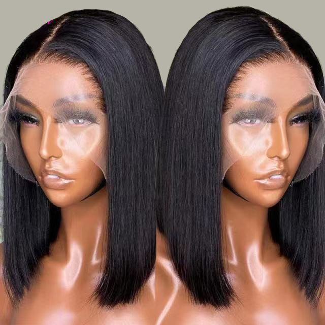 High-Quality 13*4 Lace front Short Bob Wigs Pre Plucked Human Hair Brazilian Virgin Natural Color Can Be Dyed Wig For Black Women
High-Quality 13*4 Lace front Short Bob Wigs Pre Plucked Human Hair Brazilian Virgin Natural Color Can Be Dyed Wig For Black Women