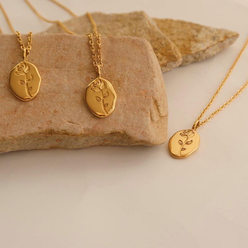 Pendant Necklaces Dainty Rose Necklace Irregular Oval Flower Gift For Women Wife MomPendant
Pendant Necklaces Dainty Rose Necklace Irregular Oval Flower Gift For Women Wife MomPendant