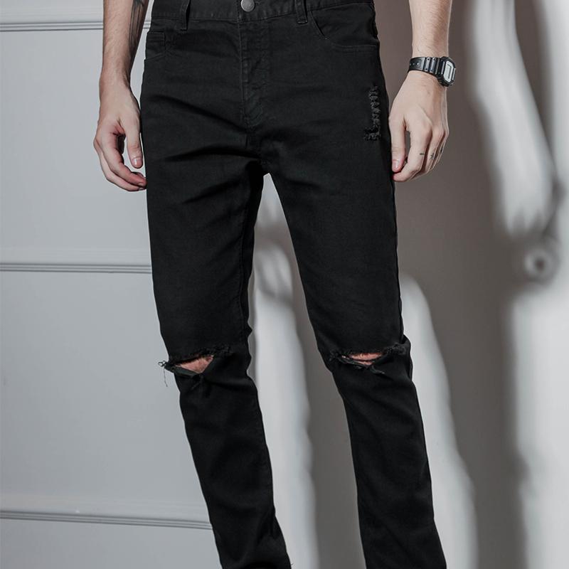 Men's Jeans Japan South Korea Europe And The United States Fashion Men Knee Holes Small Leg Pants Street Black Pencil Beggar Slim PaMen's
Men's Jeans Japan South Korea Europe And The United States Fashion Men Knee Holes Small Leg Pants Street Black Pencil Beggar Slim PaMen's