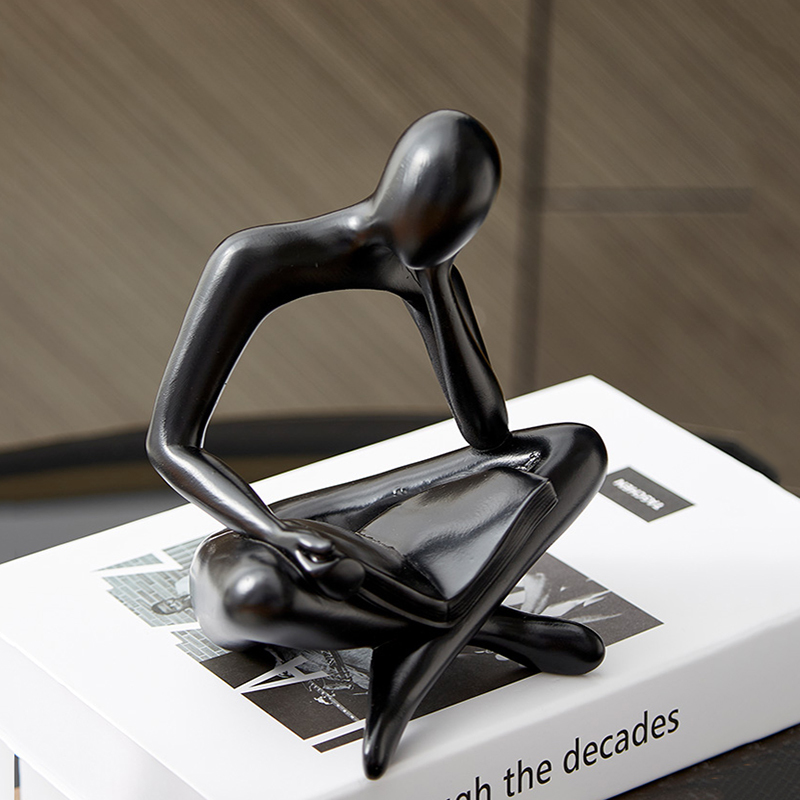 Abstract Figurines for Indoor Home Decoration Accessories for Living Room Resin Charms Flatback Human Model Office Desk Decor