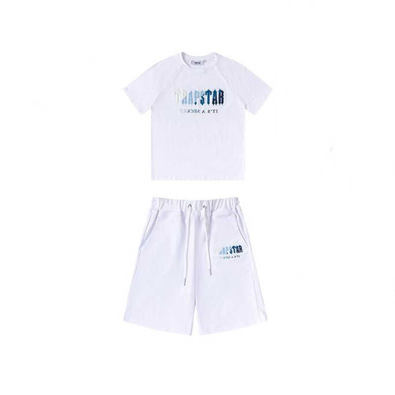 New Men' Trapstar T Shirt Letter Embroidered White Tracksuit Set Short Sleeve Plush Shorts, Black
New Men' Trapstar T Shirt Letter Embroidered White Tracksuit Set Short Sleeve Plush Shorts, Black