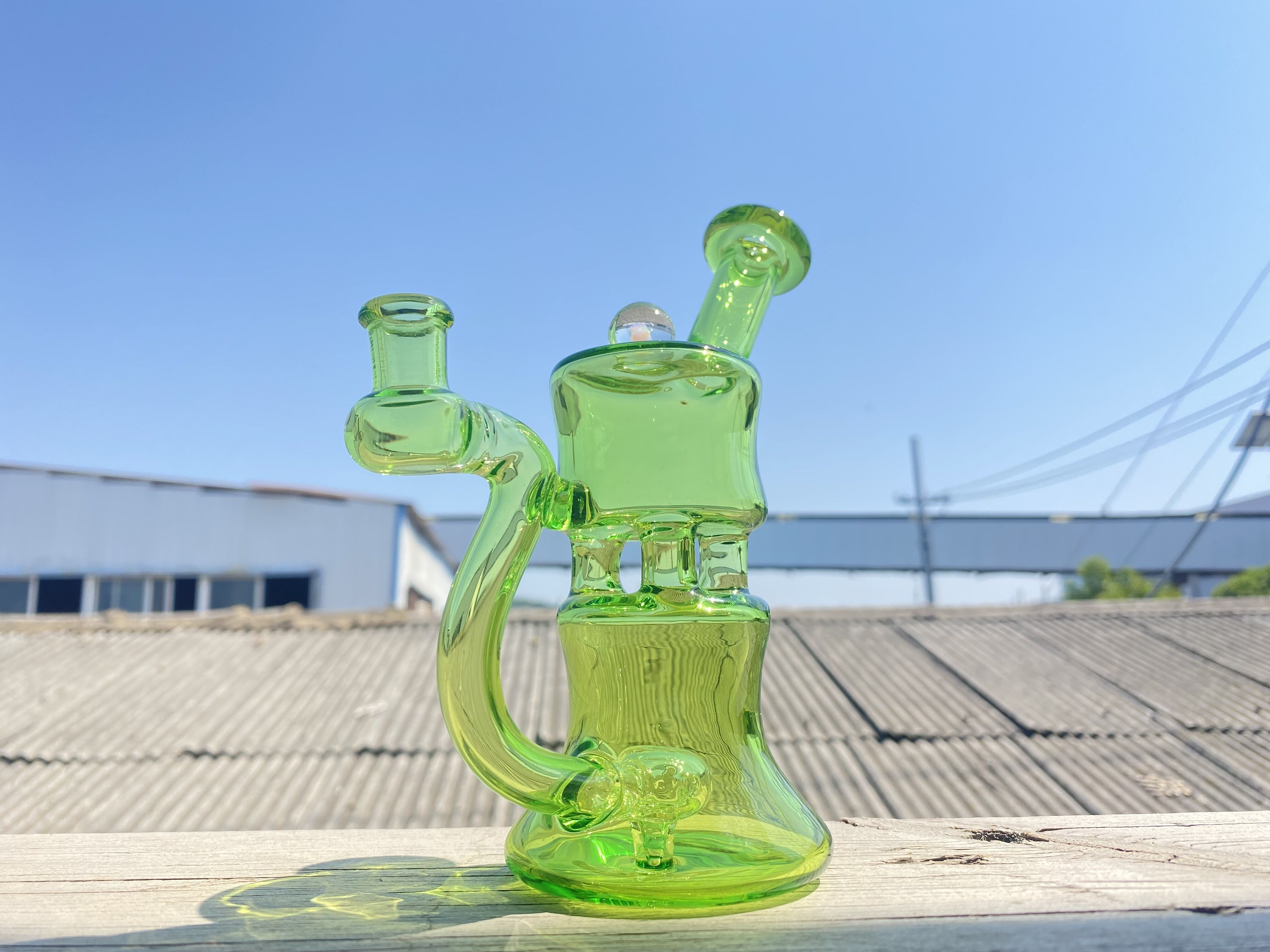 Other Smoking Accessories,rig,green with a opal,10 mm joint