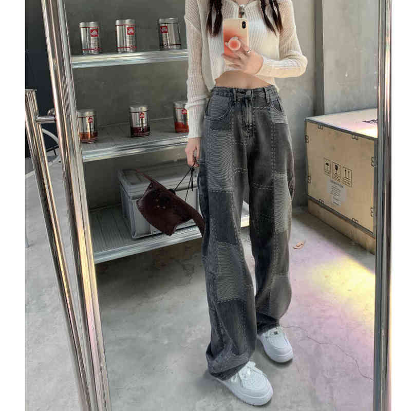 Vintage Jeans 2022 Spring and Autumn High Waist Loose Wide Leg Pants Fashion Contrast Jeans Women's Clothing Women's Jeans T220728, Black
Vintage Jeans 2022 Spring and Autumn High Waist Loose Wide Leg Pants Fashion Contrast Jeans Women's Clothing Women's Jeans T220728, Black