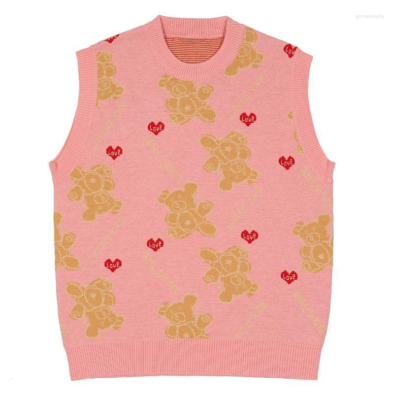 Men's Vests LACIBLE Harajuku Streetwear Vintage Doll Bear Love Knitted Vest Sweaters Men Fashion Casual Loose Sleeveless Knitwear Tank Tops, Khaki
Men's Vests LACIBLE Harajuku Streetwear Vintage Doll Bear Love Knitted Vest Sweaters Men Fashion Casual Loose Sleeveless Knitwear Tank Tops, Khaki