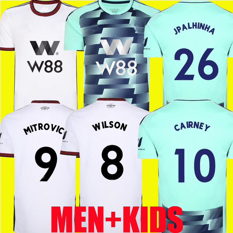 22 23 FulhamS SOCCER JERSEYS Home CAIRNEY Mitrovic 2022 2023 KEBANO WILSON MUNIZ J. Palhinha ROBINSON men kids kit FOOTBALL EL Uniform fans player, Away
22 23 FulhamS SOCCER JERSEYS Home CAIRNEY Mitrovic 2022 2023 KEBANO WILSON MUNIZ J. Palhinha ROBINSON men kids kit FOOTBALL EL Uniform fans player, Away