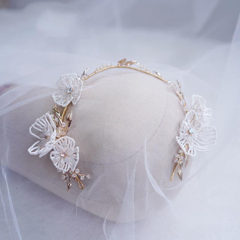 Hair Clips & Barrettes Handmade Pearls Flower Women Crown Bridal Tiara Piece Gold Leaf Wedding Hairband Party Prom AccessoriesHair
Hair Clips & Barrettes Handmade Pearls Flower Women Crown Bridal Tiara Piece Gold Leaf Wedding Hairband Party Prom AccessoriesHair