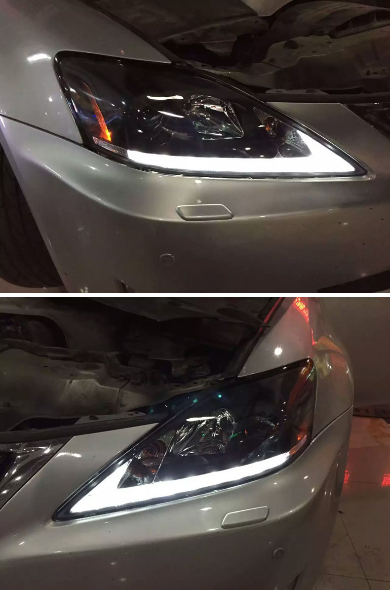High Beam Xenon Headlights for Lexus is250 LED fog Headlight 2006-2011 Headlights is300 DRL Turn Signal Front Lamp