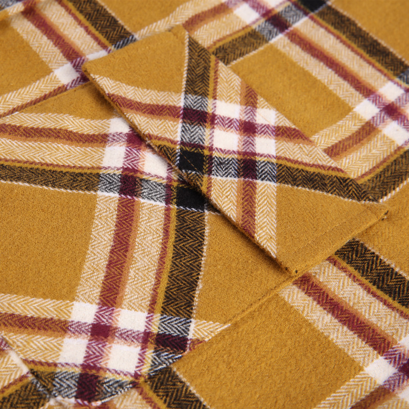 100% Cotton Flannel Plaid Shirt For Men Outdoor Work Logging s Heavy Casual Button Jacket USA SIZE 220322