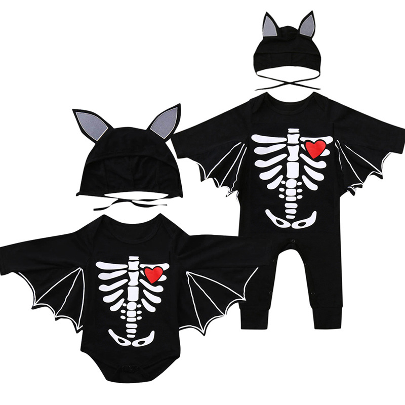 New Born Clothes Romper Long Sleeve Triangle Crawling Cosplay Halloween Baby Clothing 2 Piece Set, Options 
New Born Clothes Romper Long Sleeve Triangle Crawling Cosplay Halloween Baby Clothing 2 Piece Set, Options