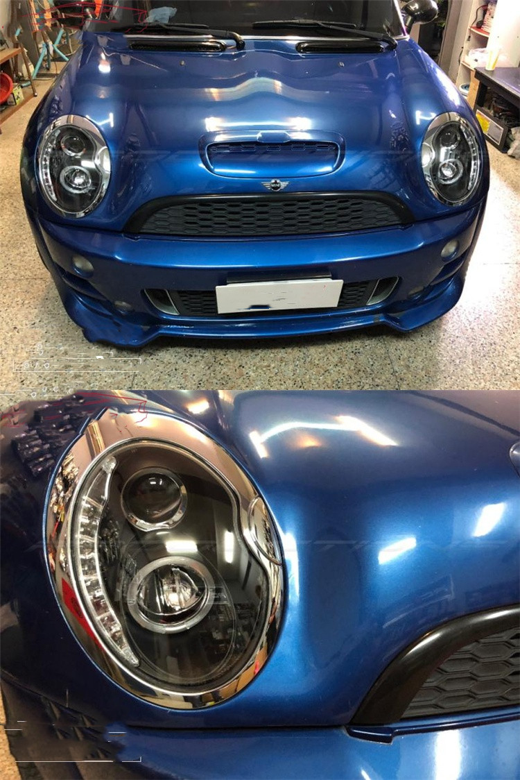 Head Lamp for MINI R53 LED Headlight 2001-2006 Headlights R50 R52 DRL Turn Signal High Beam Angel Eye Projector Lens