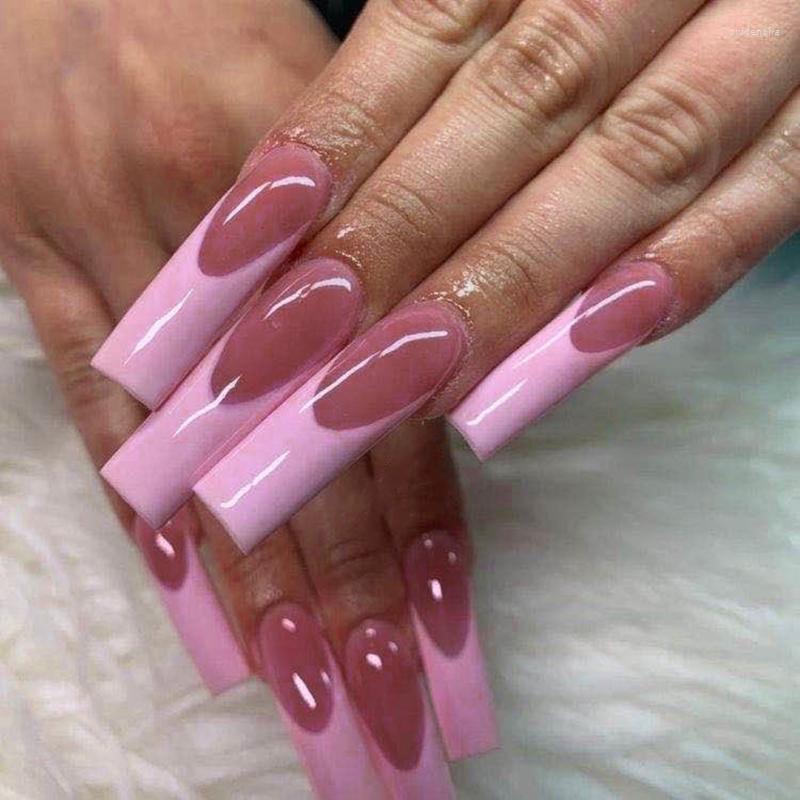 False Nails Fashion Splicing Colors French 24pcs Long Coffin Full Cover Nail Tips Ballerina Removable Patch Prud22, Gray
False Nails Fashion Splicing Colors French 24pcs Long Coffin Full Cover Nail Tips Ballerina Removable Patch Prud22, Gray
