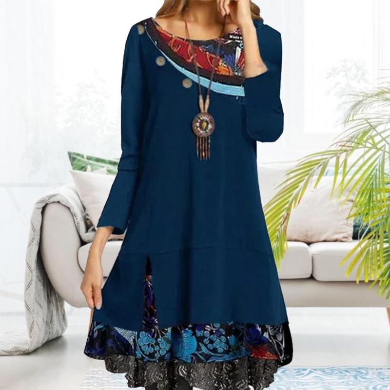 Casual Dresses Fashion Loose Dress Cotton Blend Long Sleeve All Match Irregular Women Floral Mini, Black;gray
Casual Dresses Fashion Loose Dress Cotton Blend Long Sleeve All Match Irregular Women Floral Mini, Black;gray
