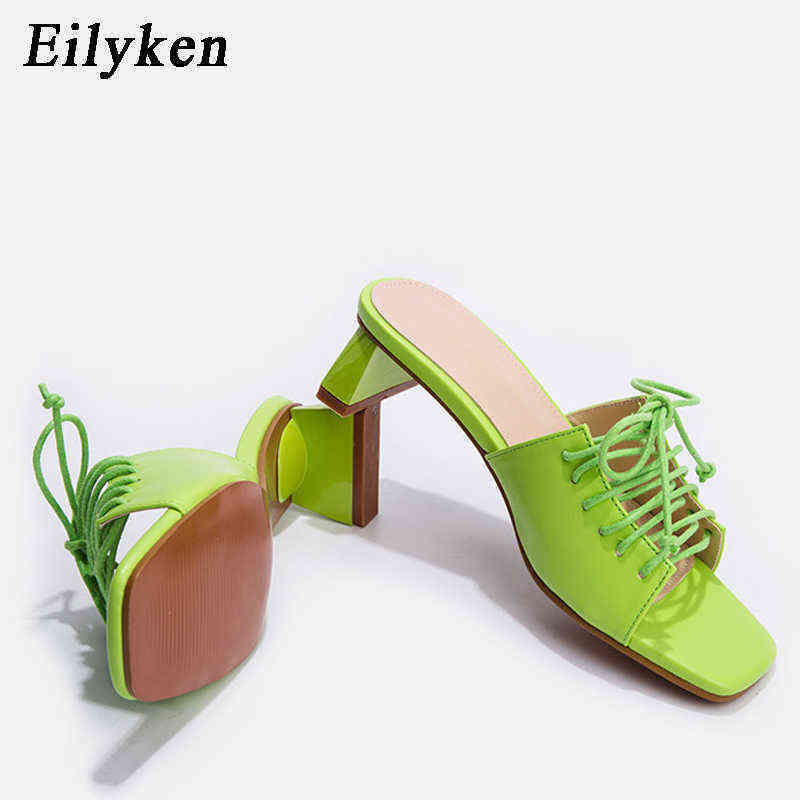 Slippers 2022 New Women Slides Open Toe Low High Heels Shoes Sandal Female Leisure Ankle Lace Up Outdoor House 220329, Green
Slippers 2022 New Women Slides Open Toe Low High Heels Shoes Sandal Female Leisure Ankle Lace Up Outdoor House 220329, Green