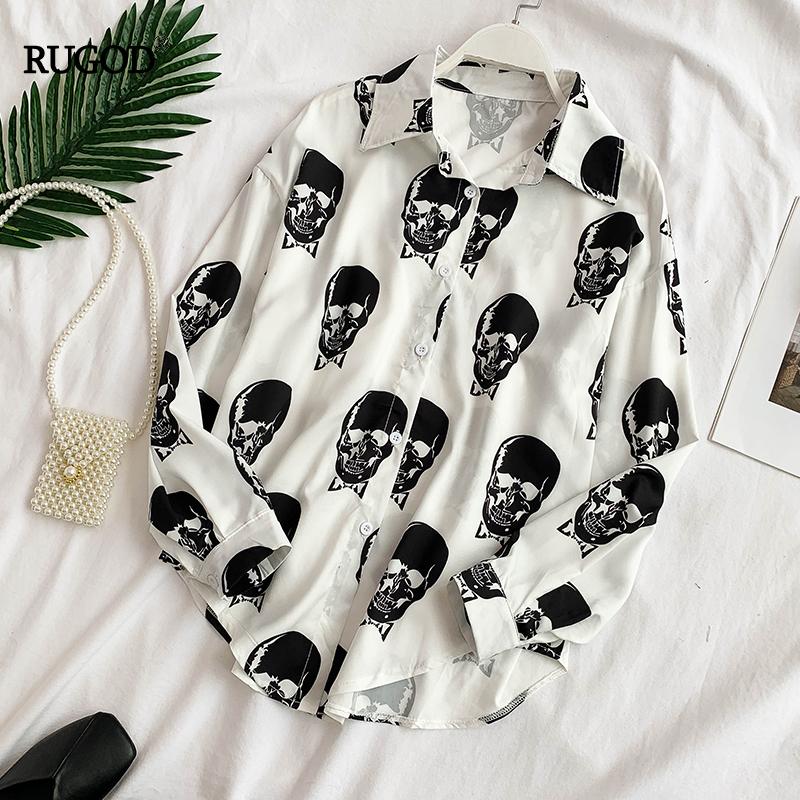 Women' Blouses & Shirts Skull Print Women Elegant Notched Collar Fashion Harajuku Style Silk Soft Streetwear Autumn Stylish BlousesWomen, Black
Women' Blouses & Shirts Skull Print Women Elegant Notched Collar Fashion Harajuku Style Silk Soft Streetwear Autumn Stylish BlousesWomen, Black