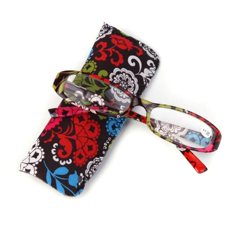 Sunglasses Fashion Women Flower Print Resin Reading Glasses Spring Hinge Rectangular Presbyopic Eyeglasses Matching Pouch 1.0- 4.0Sunglasses
Sunglasses Fashion Women Flower Print Resin Reading Glasses Spring Hinge Rectangular Presbyopic Eyeglasses Matching Pouch 1.0- 4.0Sunglasses