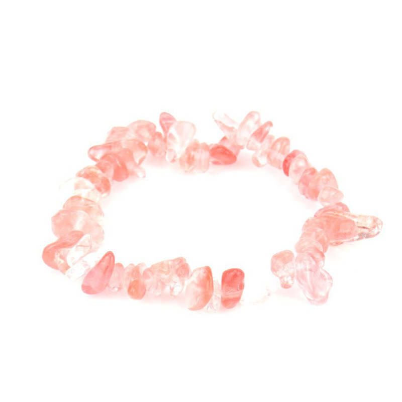 Natural Gem Stone Bracelet Irregular Crystal Stretch Chip Beads Nuggets Bracelets Bangles Quartz Chakra Wristband for Women Gift Fashion Jewelry Acces
