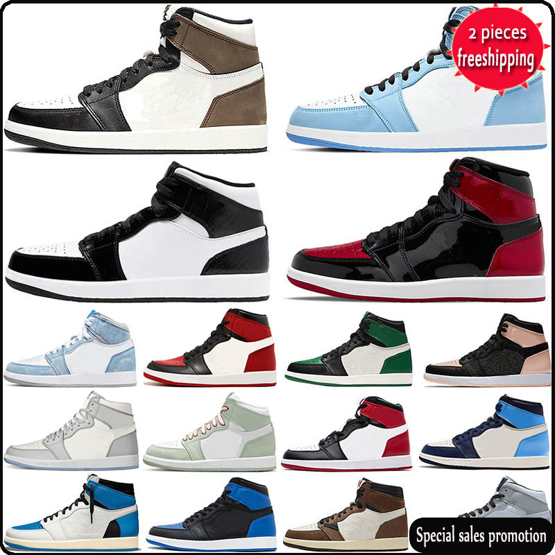 2022 Women Men 1 Basketball Shoes Patent Leather Panda Pink Green University blue Court Purple Royal Bred Toe UNC Obsidian Sneakers trainers 1s NB, Shoesbox link in store
2022 Women Men 1 Basketball Shoes Patent Leather Panda Pink Green University blue Court Purple Royal Bred Toe UNC Obsidian Sneakers trainers 1s NB, Shoesbox link in store