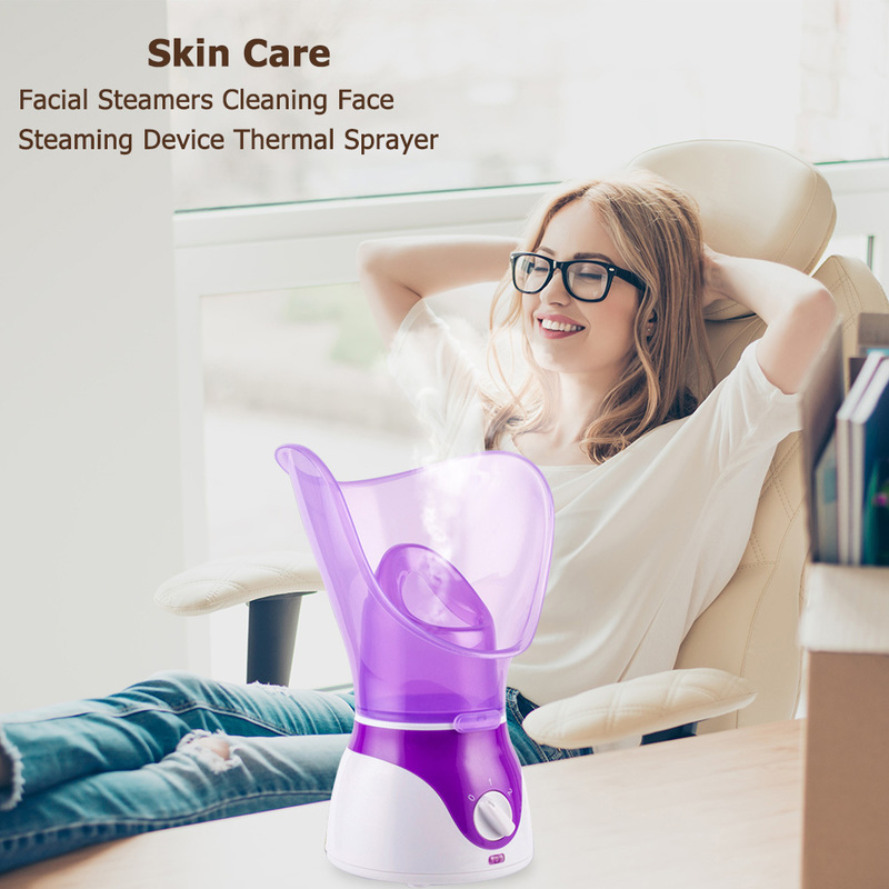 Face Steamer Pores Cleanser Deep Cleaner Mist Steam Sprayer Spa Nano Sauna Beauty Instrument with Adapter Random Color 220711