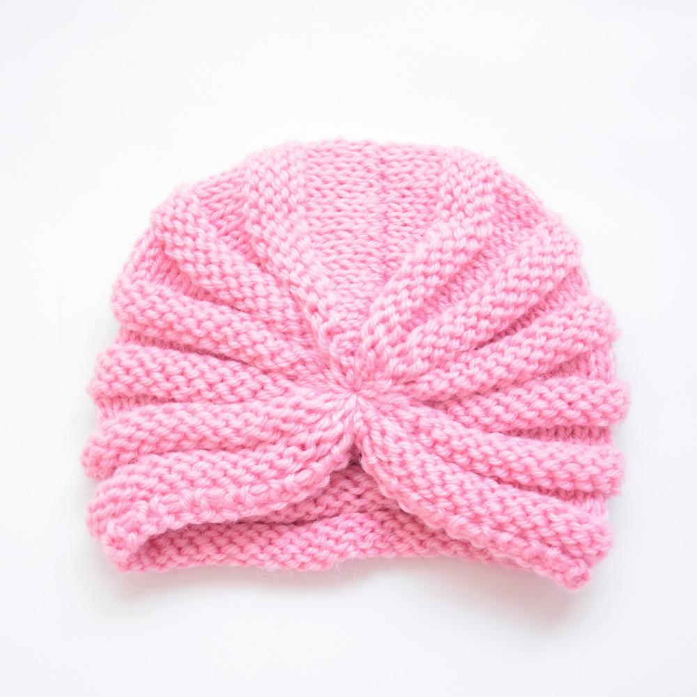 INS Toddler infants india hat kids Autumn winter Beanie hats baby knitted caps turban for boys girls 12 colors
