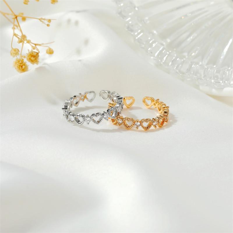Cluster Rings Hollow Heart Surrounded Lovely Stacking For Women Minimalist Gold Friend Cute RingCluster
Cluster Rings Hollow Heart Surrounded Lovely Stacking For Women Minimalist Gold Friend Cute RingCluster