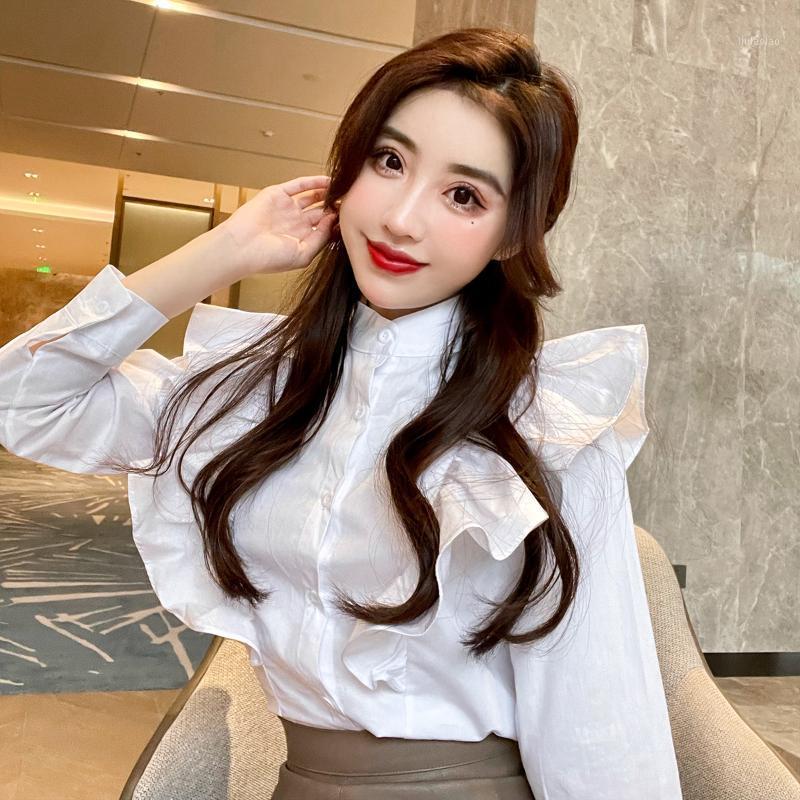 Women's Blouses & Shirts LLZACOOSH Temperament Craft Solid Women 2022 Spring Summer Long Sleeve Stand Collar Ruffles Trim Slim Blouse, Picture color
Women's Blouses & Shirts LLZACOOSH Temperament Craft Solid Women 2022 Spring Summer Long Sleeve Stand Collar Ruffles Trim Slim Blouse, Picture color