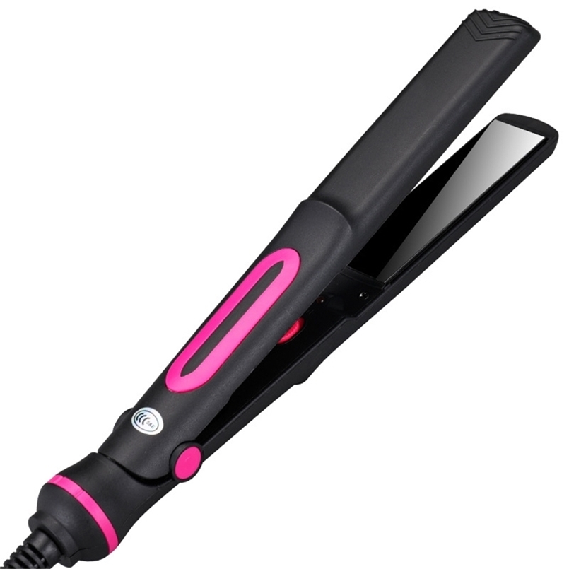 Hair Straightener Temperature Adjustment Tourmaline Ionic Flat Iron Widen Panel Ceramic Heating Plate Salon Styling Tool 220623