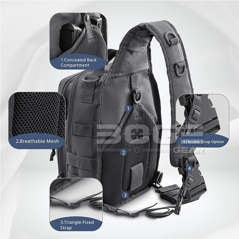 Tactical Sling Shoulder Bags Military Rover Chest Pack for Hunting Hiking EDC Backpack Molle Assault Range Bag Fit 9.7"Pad 220507