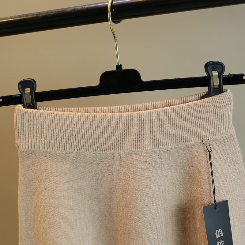 SURMIITRO Fashion Autumn Winter Knitted Midi Long Skirt Women ElegantKorean Style Mid-Length High Waist A Line Female 220317