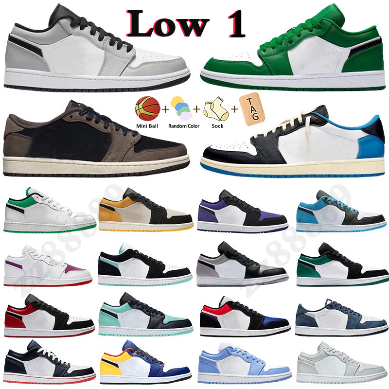 Jumpman 1 Men Women Low basketball shoes OG 1S Triple White Shadow designer University Blue UNC Black Bred Toe Light Smoky Grey mens sneakers Eur 36-47, Box
Jumpman 1 Men Women Low basketball shoes OG 1S Triple White Shadow designer University Blue UNC Black Bred Toe Light Smoky Grey mens sneakers Eur 36-47, Box
