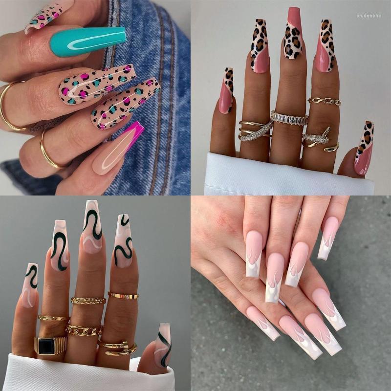 False Nails 24pcs/Box Press On Manicure Tool Detachable Full Cover French Ballerina Fake Coffin Nail Tips Prud22, 07
False Nails 24pcs/Box Press On Manicure Tool Detachable Full Cover French Ballerina Fake Coffin Nail Tips Prud22, 07