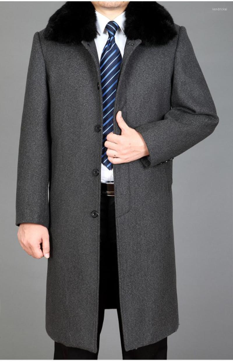 Men's Wool & Blends 2022 Men Overcoat Winter Long Coat Real Fur Thick Warm Coats Fashion Blend Mens Peacoat -4XL Kend22, Black
Men's Wool & Blends 2022 Men Overcoat Winter Long Coat Real Fur Thick Warm Coats Fashion Blend Mens Peacoat -4XL Kend22, Black
