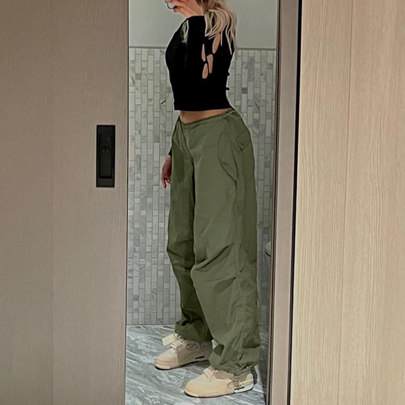 Streetwear Joggers Baggy Tech Pants Aesthetic Solid Y2K Casual Oversized Wide Leg Trousers Solid color high waist loose slim pant legging overalls fashion, Green
Streetwear Joggers Baggy Tech Pants Aesthetic Solid Y2K Casual Oversized Wide Leg Trousers Solid color high waist loose slim pant legging overalls fashion, Green
