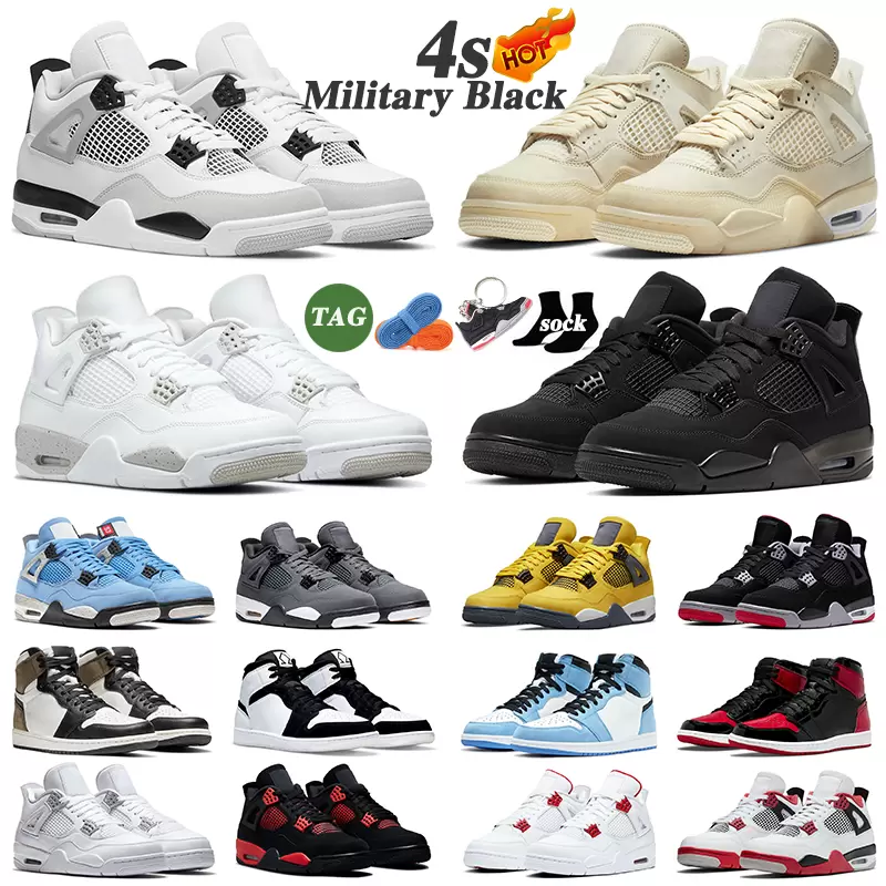 4s Mens Basketball Shoes Sneakers Sail Heritage Rebellionaire University Blue Fire Red Oreo Bred Black Cat Guava Ice White Cement women Sport Trainers, 45
4s Mens Basketball Shoes Sneakers Sail Heritage Rebellionaire University Blue Fire Red Oreo Bred Black Cat Guava Ice White Cement women Sport Trainers, 45