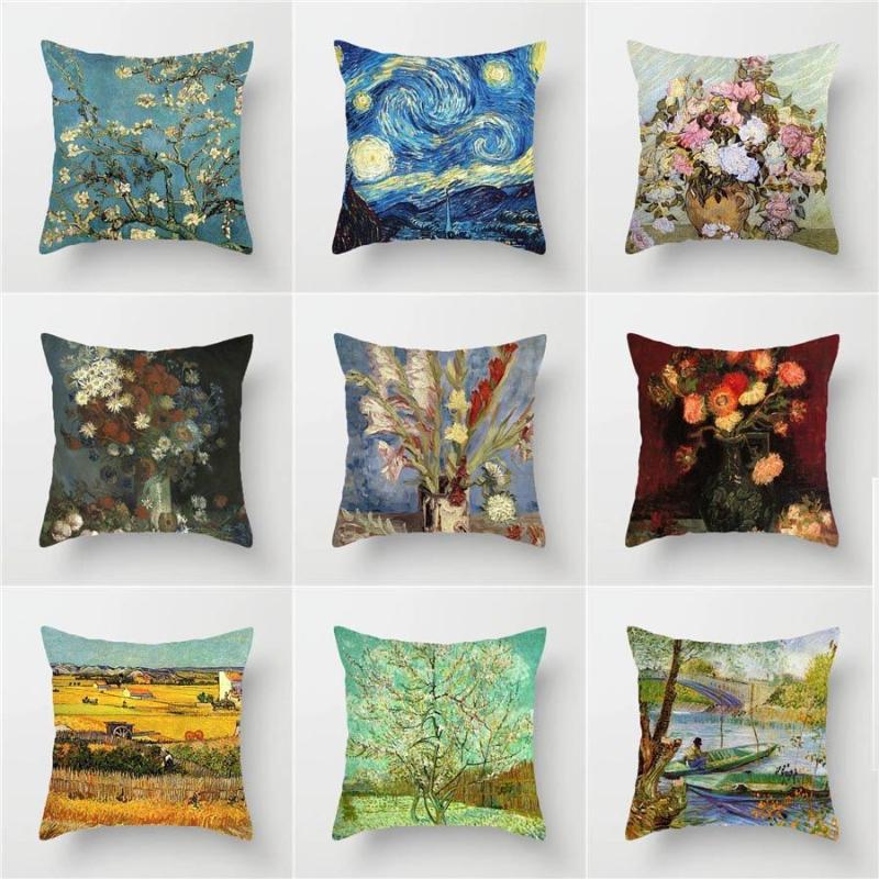 Cushion/Decorative Pillow Oil Painting Series World Famous Paintings Throw Case Office Bay Window Sofa Cushion Cover Backrest
Cushion/Decorative Pillow Oil Painting Series World Famous Paintings Throw Case Office Bay Window Sofa Cushion Cover Backrest